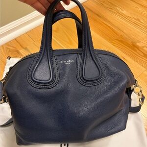 Authentic GIVENCHY Pebbled Calfskin Nightingale Night